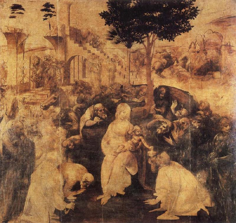 Leonardo  Da Vinci Adoration of the Magi
